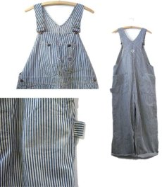 画像2: 1940-50's J.C.Penny PAY-DAY Hickory Stripe Overall　Navy / White　size L (表記 不明) (2)