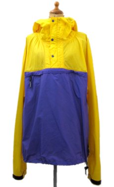 画像1: "Patagonia" Nylon Hooded Jacket　Yellow / Purple　size L (表記 L) (1)