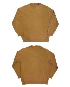 画像4: "St.JOHNS BAY" Light Weight V-Neck Cotton Knit　BROWN　size L (表記 L) (4)