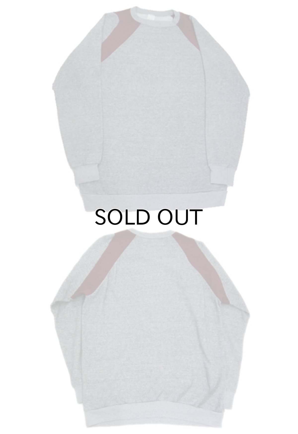 画像4: 1980's Two-Tone Sweat Shirts -made in U.S.A Heather Grey / Maroon size L (表記 XL-Tall 48) (4)