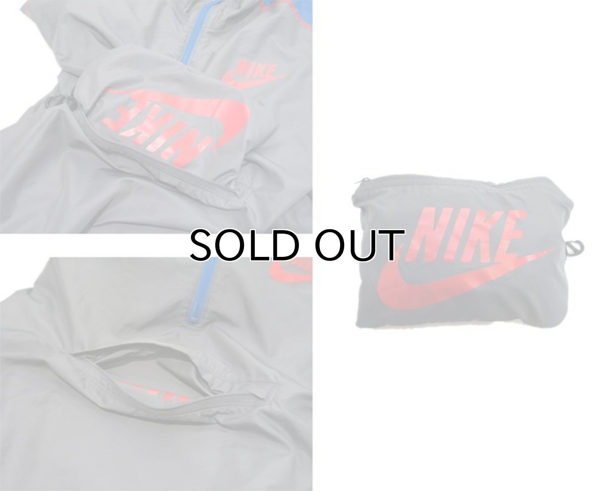 画像5: "NIKE" Nylon Harf Zip Jacket Charcoal Grey size M (表記 M) (5)