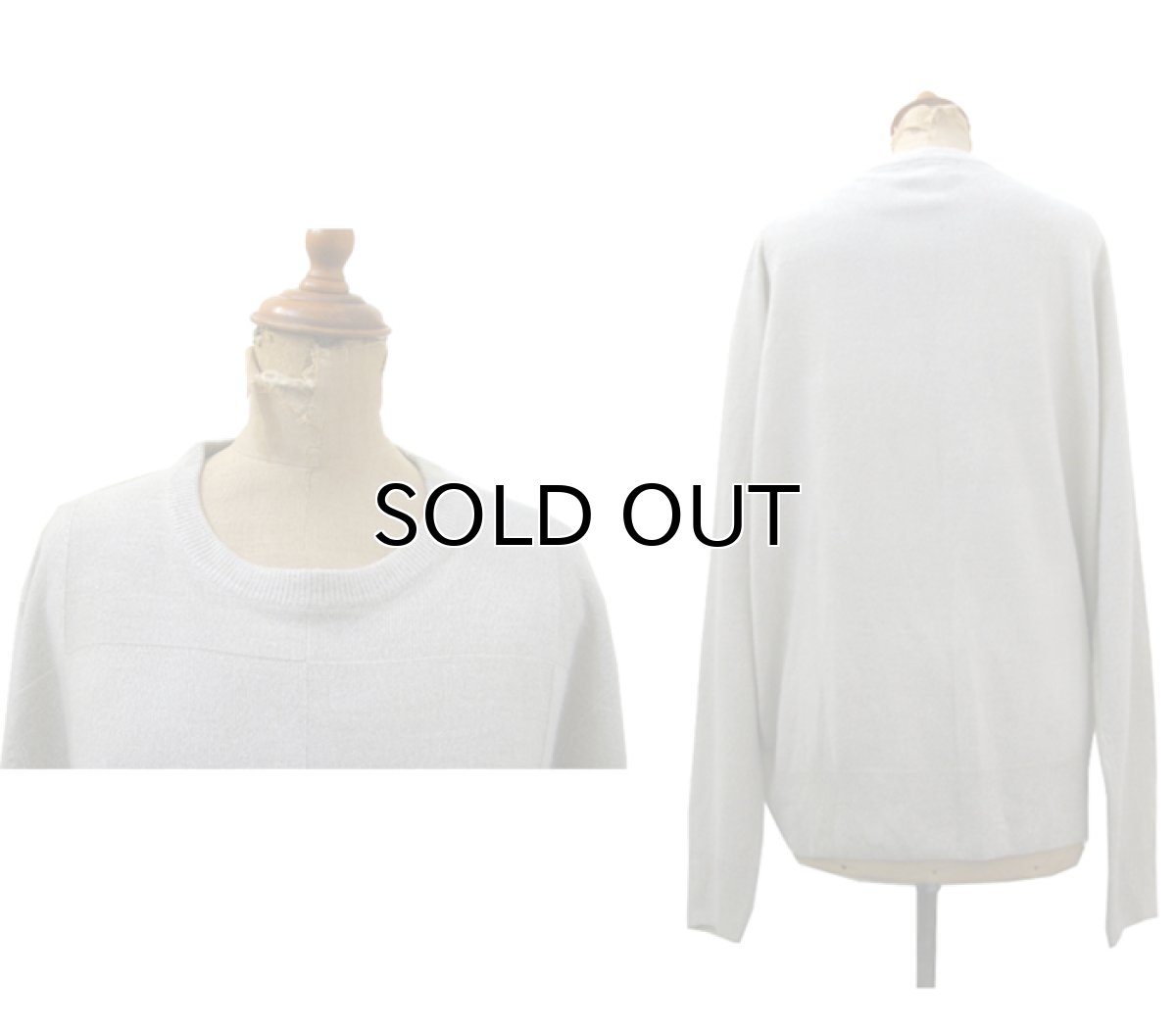 画像2: "Dockers" Light Weight Crew Neck Acrylic Knit　BEIGE　size M (表記 M) (2)