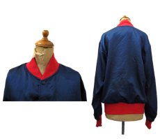 画像2: 1980-90's "Felco" Nylon Stadium Jacket "Angels" -made in U.S.A-　Navy / Red　size M (表記 M) (2)