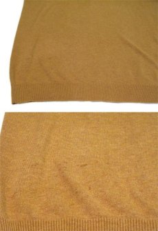 画像5: "St.JOHNS BAY" Light Weight V-Neck Cotton Knit　BROWN　size L (表記 L) (5)