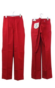 画像2: 1980's "Dickies" Chinos Trousers Dead Stock -made in U.S.A-　RED　size 30 / 31 / 32 (2)