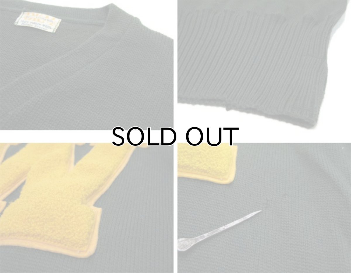 画像5: ~1960's "Detroit Knitting Mills" Virgin Wool Lettered Sweater dark Green size M - L (表記 不明) (5)