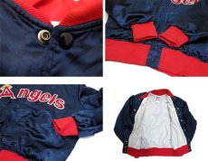 画像4: 1980-90's "Felco" Nylon Stadium Jacket "Angels" -made in U.S.A-　Navy / Red　size M (表記 M) (4)