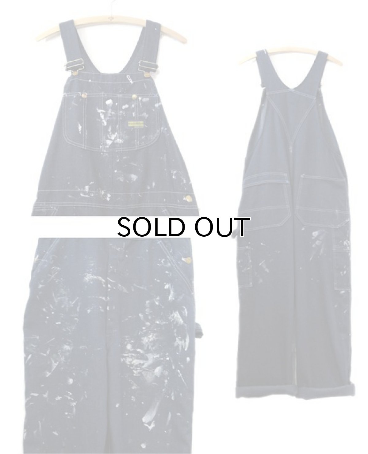 画像2: 1970's Sears "Tough Skins" Painted Worker Overall　Blue Denim　size M (表記 不明) (2)