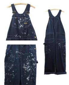 画像2: 1970's Sears "Tough Skins" Painted Worker Overall　Blue Denim　size M (表記 不明) (2)