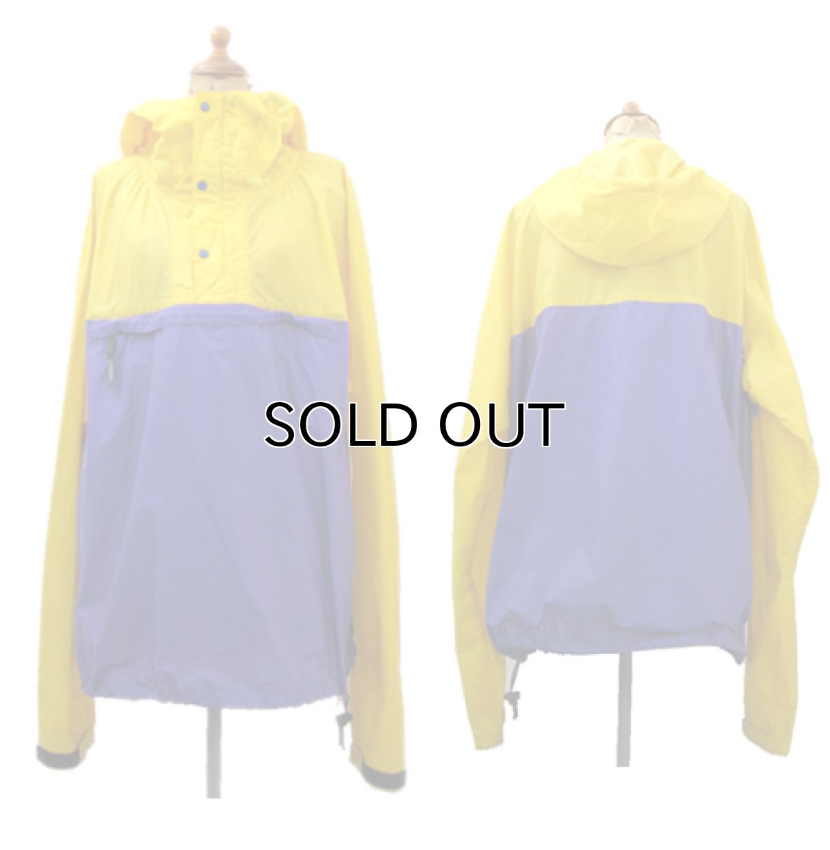画像2: "Patagonia" Nylon Hooded Jacket Yellow / Purple size L (表記 L) (2)