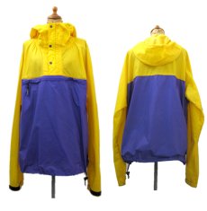 画像2: "Patagonia" Nylon Hooded Jacket　Yellow / Purple　size L (表記 L) (2)