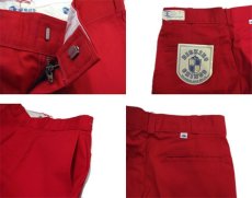 画像4: 1980's "Dickies" Chinos Trousers Dead Stock -made in U.S.A-　RED　size 30 / 31 / 32 (4)
