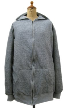 画像1: 1970's Double Face Zip Up Sweat Parka　Heather Grey　size L (表記 不明) (1)