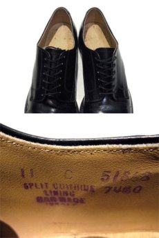 画像4: 1960's Plain Toe Leather Shoes　BLACK　size 11C (約 28cm) (4)
