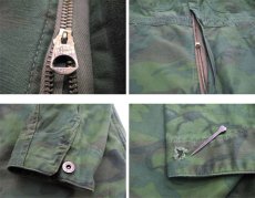 画像5: 1960-70's U.S.A Unknown Cotton Satin Camouflage All in One　Olive Green　size L (表記 不明) (5)