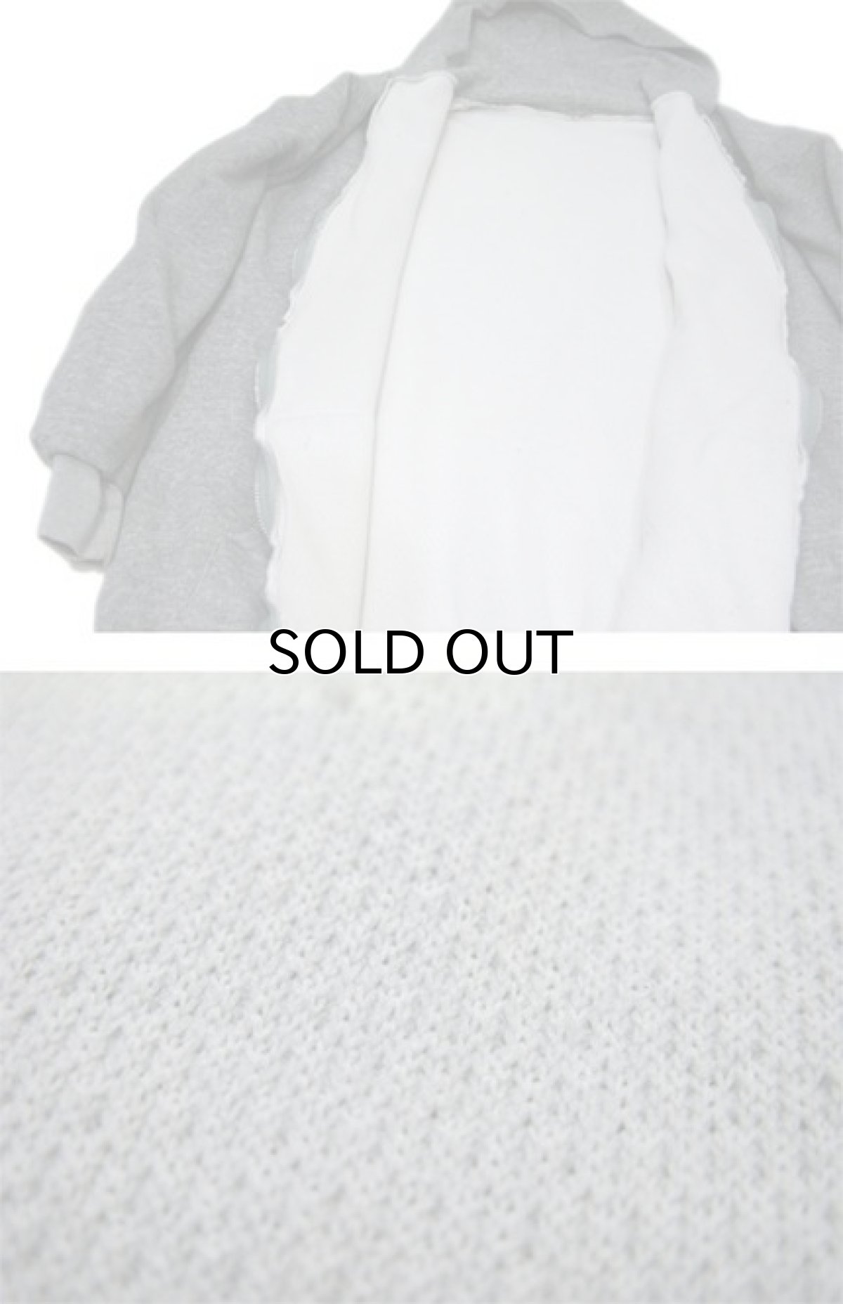 画像3: 1970's Double Face Zip Up Sweat Parka Heather Grey size L (表記 不明) (3)