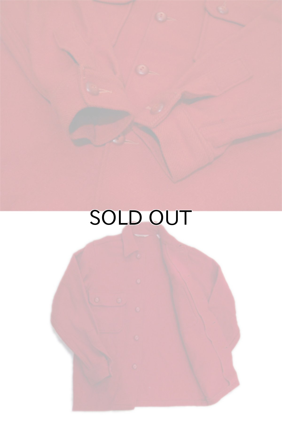 画像4: 1970's "BSA -Boy Scouts of America-" CPO L/S Wool Shirts　RED　size S (表記 不明) (4)