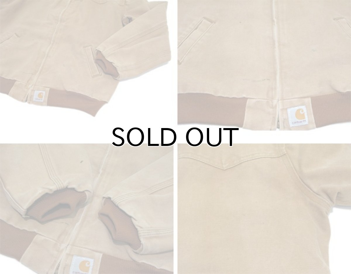 画像4: "Carhartt" Brown Duck Zip Up Jacket　Brown　size M - L (表記 XL Regular ) (4)