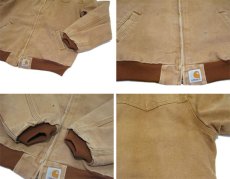 画像4: "Carhartt" Brown Duck Zip Up Jacket　Brown　size M - L (表記 XL Regular ) (4)