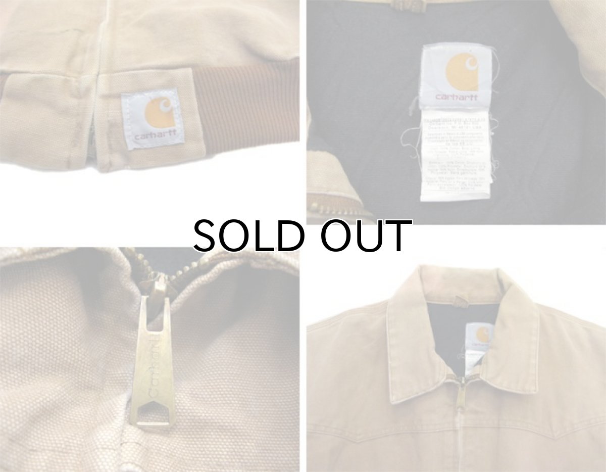 画像3: "Carhartt" Brown Duck Zip Up Jacket　Brown　size M - L (表記 XL Regular ) (3)