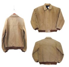 画像2: "Carhartt" Brown Duck Zip Up Jacket　Brown　size M - L (表記 XL Regular ) (2)