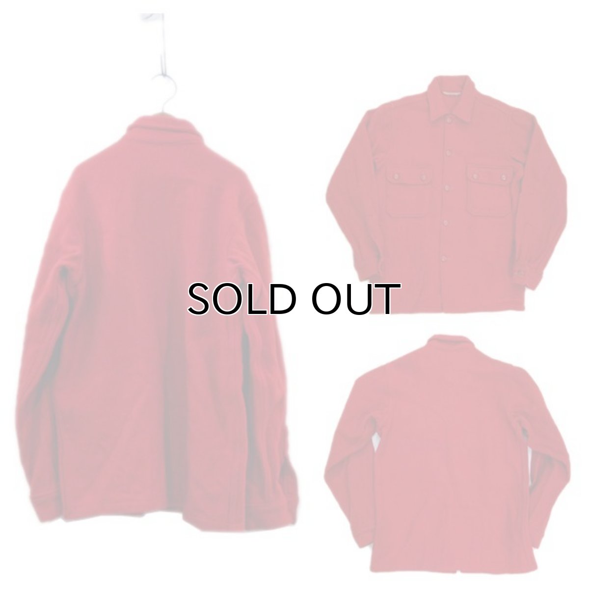画像2: 1970's "BSA -Boy Scouts of America-" CPO L/S Wool Shirts　RED　size S (表記 不明) (2)