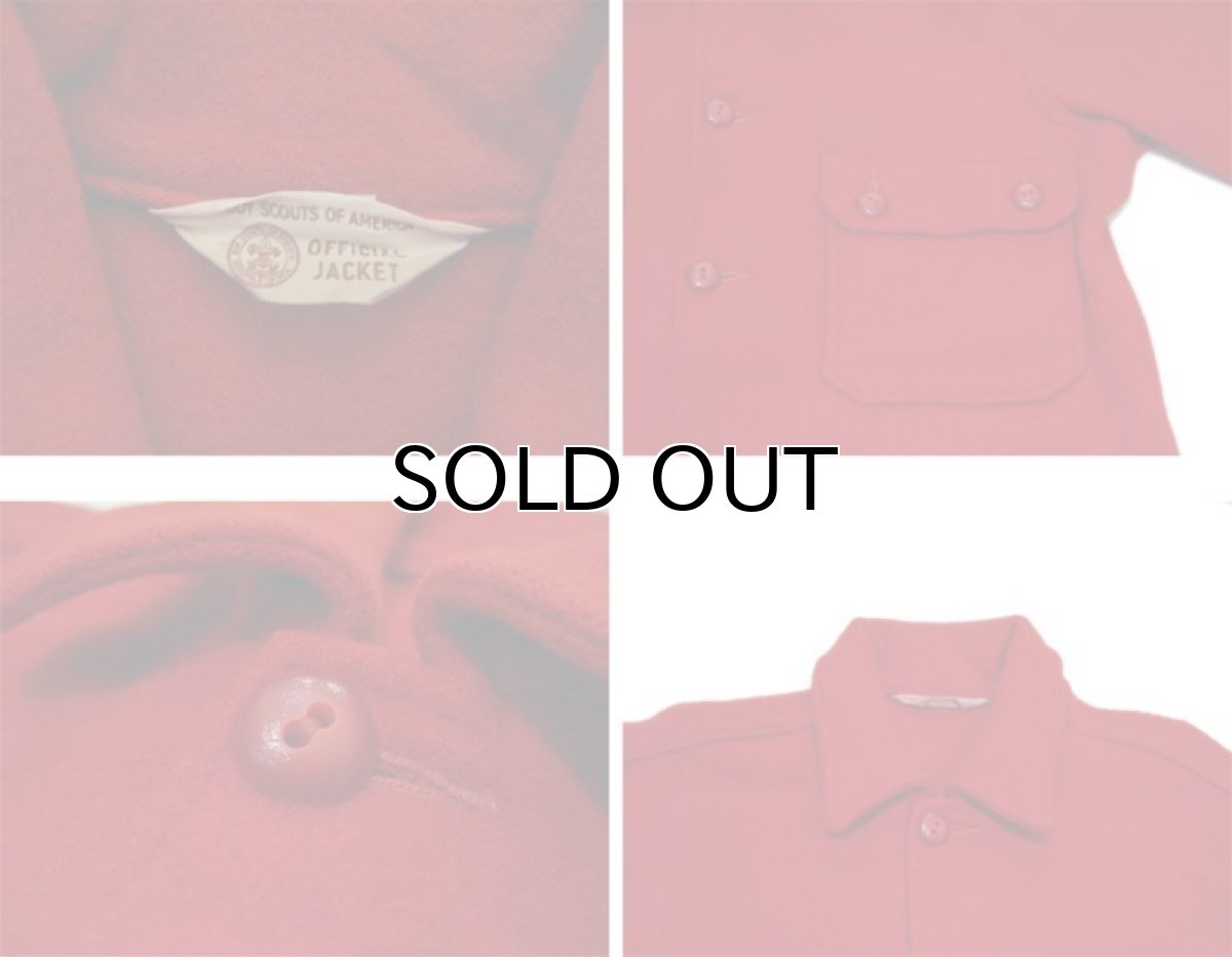 画像3: 1970's "BSA -Boy Scouts of America-" CPO L/S Wool Shirts　RED　size S (表記 不明) (3)