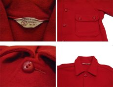 画像3: 1970's "BSA -Boy Scouts of America-" CPO L/S Wool Shirts　RED　size S (表記 不明) (3)