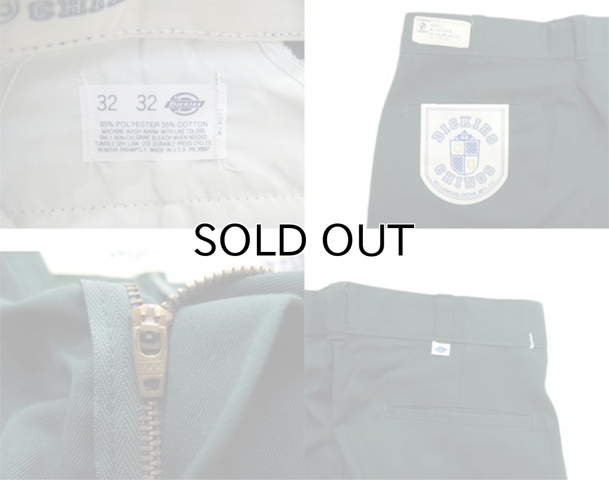 画像3: 1980's "Dickies" Chinos Trousers Dead Stock -made in U.S.A- GREEN size 30 / 31 (3)