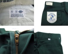 画像3: 1980's "Dickies" Chinos Trousers Dead Stock -made in U.S.A-　GREEN　size 30 / 31 (3)