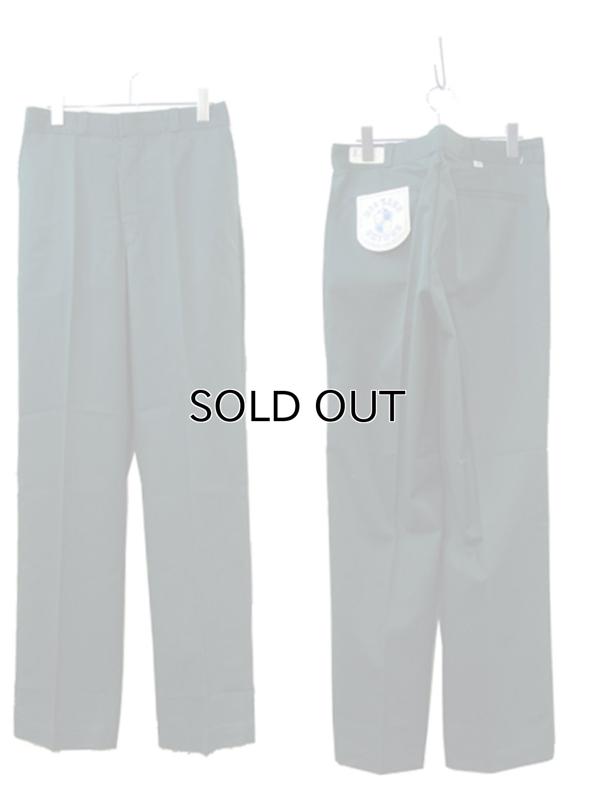 画像2: 1980's "Dickies" Chinos Trousers Dead Stock -made in U.S.A- GREEN size 30 / 31 (2)