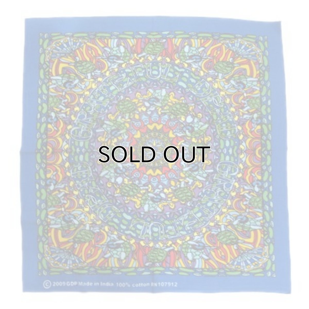 画像1: Grateful Dead Bandana "Terrapin Station"　55cm x 55cm (1)