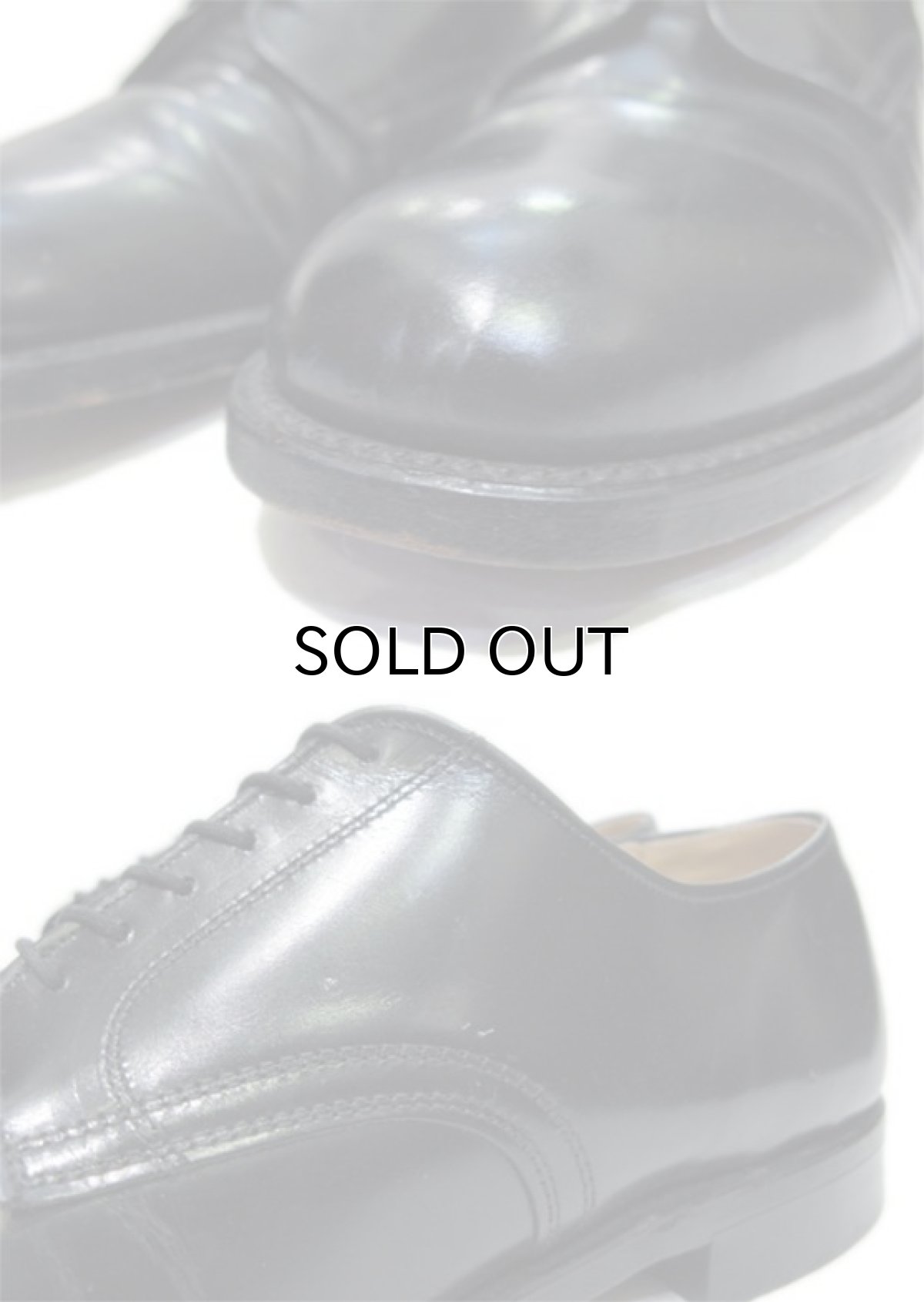 画像5: 1960's Plain Toe Leather Shoes BLACK size 11C (約 28cm) (5)