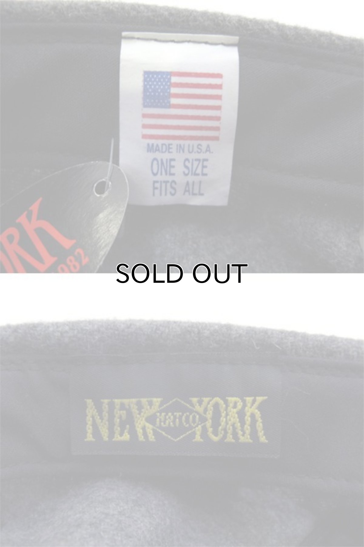 画像4: NEW "NewYorkHat " Wool Tracker Cap  made in USA Charcoal Grey (4)