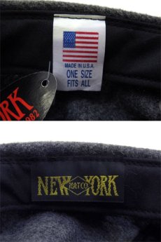 画像4: NEW "NewYorkHat " Wool Tracker Cap  made in USA　Charcoal Grey (4)