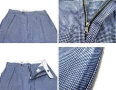 画像3: 1970's French Houds Tooth Check Cotton Cook Trousers　Navy / White　size w 32.5 inch (表記 不明) (3)