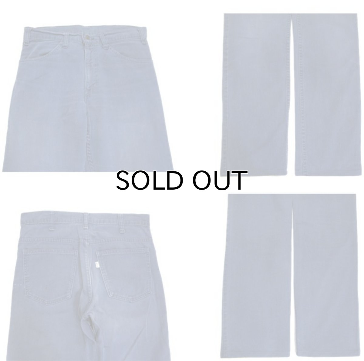 画像3: 1970's Levi Strauss & Co. Lot : 519 Cotton Twill Straight Trousers Fade Navy size w 31.5 inch (表記 w31 x L34) (3)
