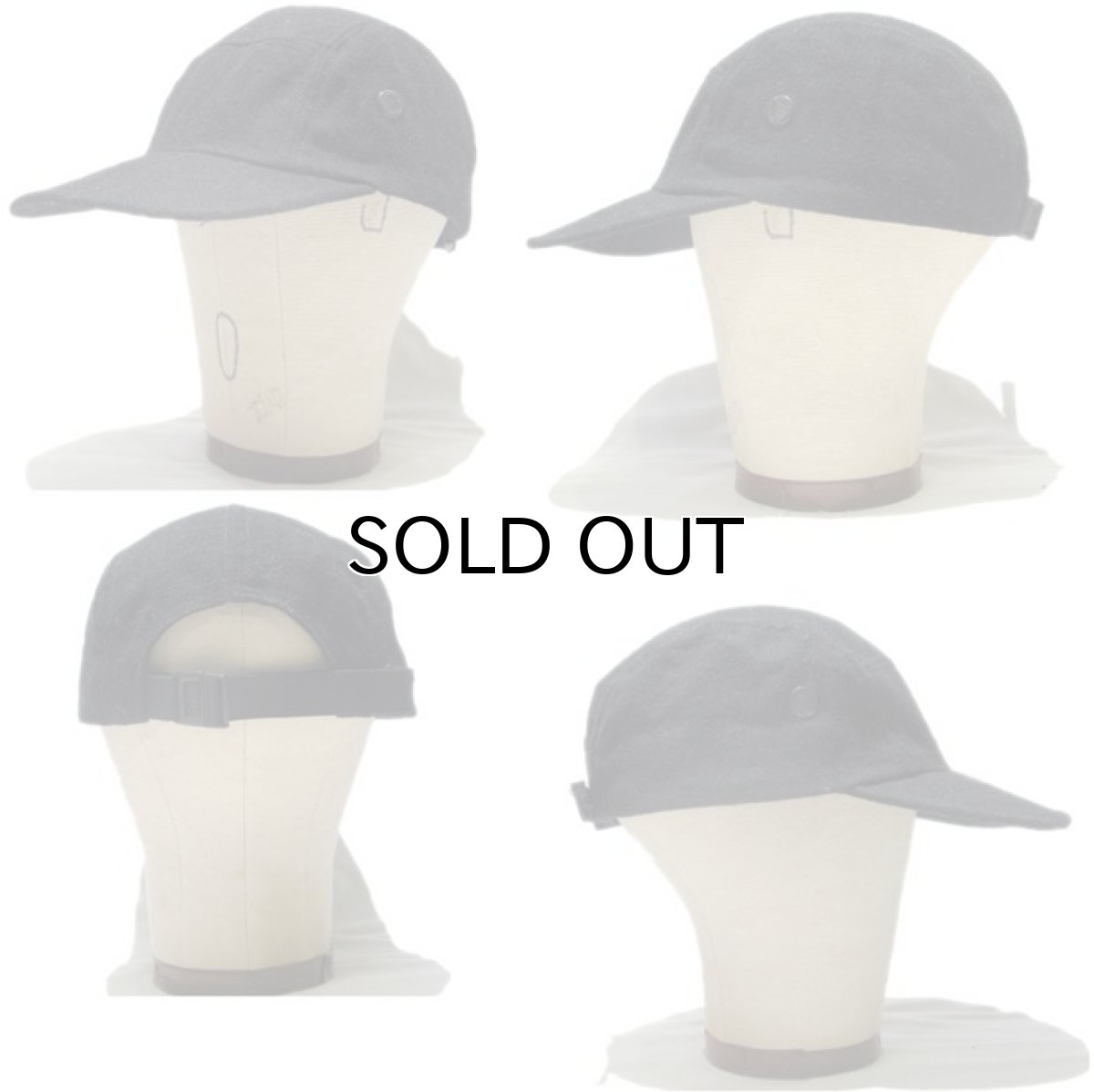 画像2: NEW "NewYorkHat "Wool Tracker Cap  made in USA　BLACK (2)