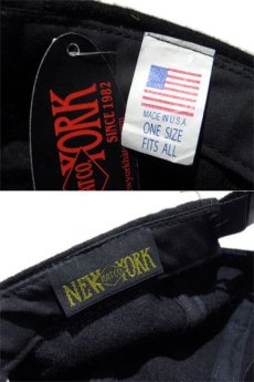 画像3: NEW "NewYorkHat "Wool Tracker Cap  made in USA　BLACK (3)