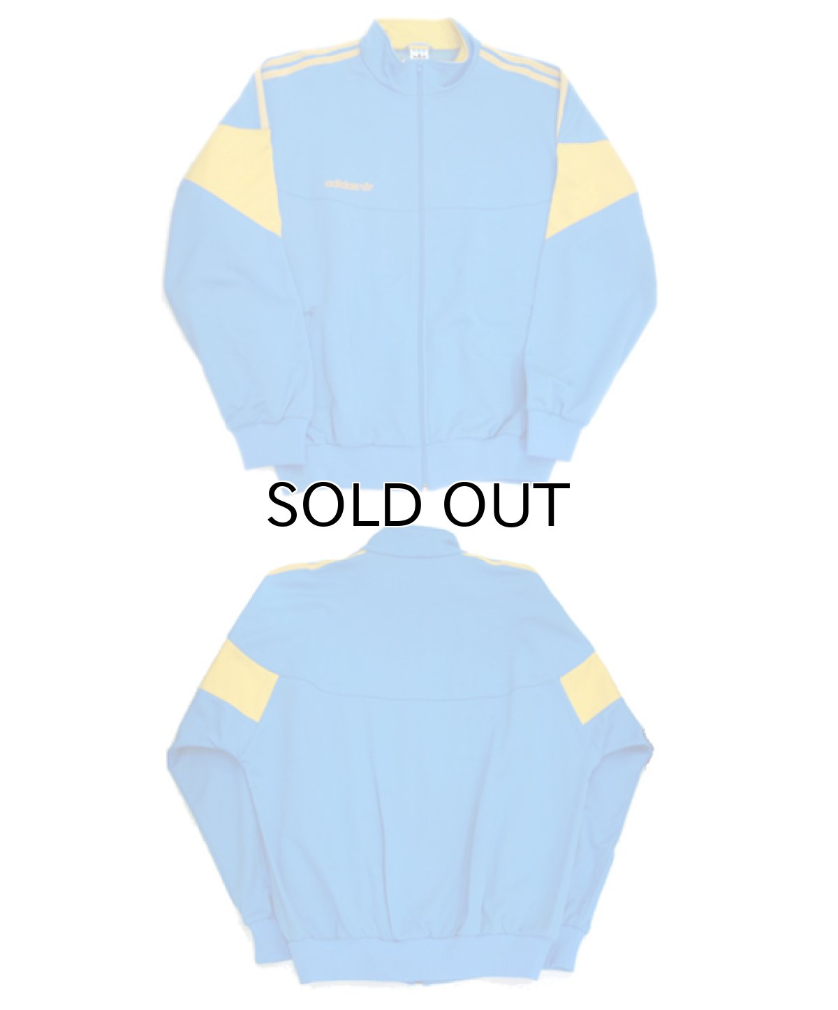 画像3: 1980's "adidas" Jersey Jog Top's made in West Germany Sax Blue / Yellow size L  (表記 52) (3)