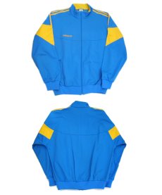 画像3: 1980's "adidas" Jersey Jog Top's made in West Germany　Sax Blue / Yellow　size L  (表記 52) (3)