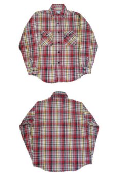 画像3: 1980's "FIVE BROTHER" Heavy Flannel Check Shirts -made in U.S.A-　RED　size M (表記 M 15 - 15 1/2) (3)