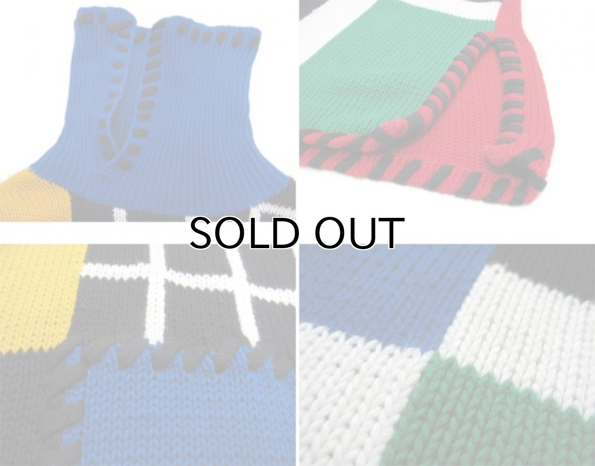 画像5: 1990's "I.B Diffusion" Design Cotton Knit　Multi Color　si ze L - XL (表記 M) (5)