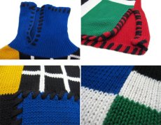 画像5: 1990's "I.B Diffusion" Design Cotton Knit　Multi Color　si ze L - XL (表記 M) (5)