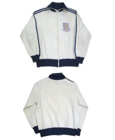 画像4: 1970's "adidas" Jersey Jog Top's made in West Germany　White / Navy　size XS - S 位 (表記 5) (4)