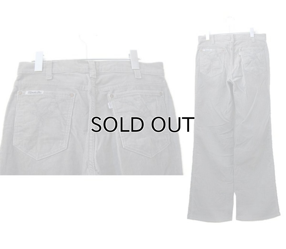 画像2: 1980's Levi Strauss & Co. "Movin On" Boots Cut Corduroy Pants Grey size w 32 inch (表記 w32 x L30) (2)