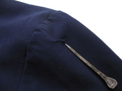 画像1: "Jean Paul GAULTIER" Design Tailored Jacket -made in ITALY-　NAVY　size L (表記 50)