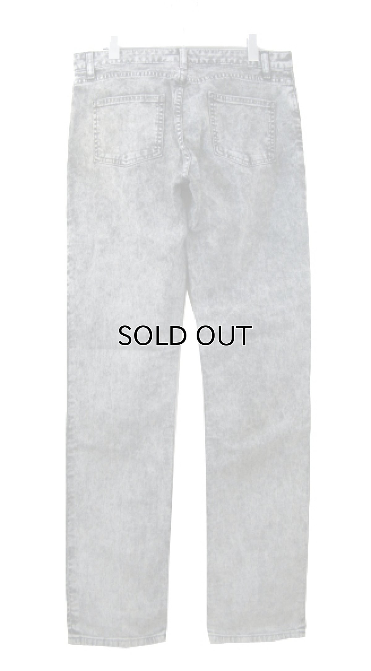 画像2: "American Apparel" Chemical Wash Denim Skinny Pants　Black Denim　size w 32 inch (表記 w 32) (2)