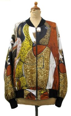 画像1: 1980's~ "mighty" Design Jacket "PICASSO"　size M - L (表記 なし) (1)