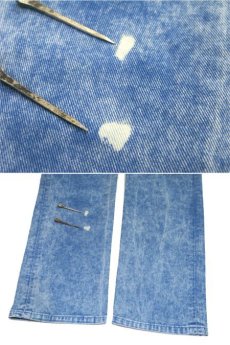 画像4: "American Apparel" Chemical Wash Denim Skinny Pants　Blue Denim　size w 31inch (表記 w 31) (4)